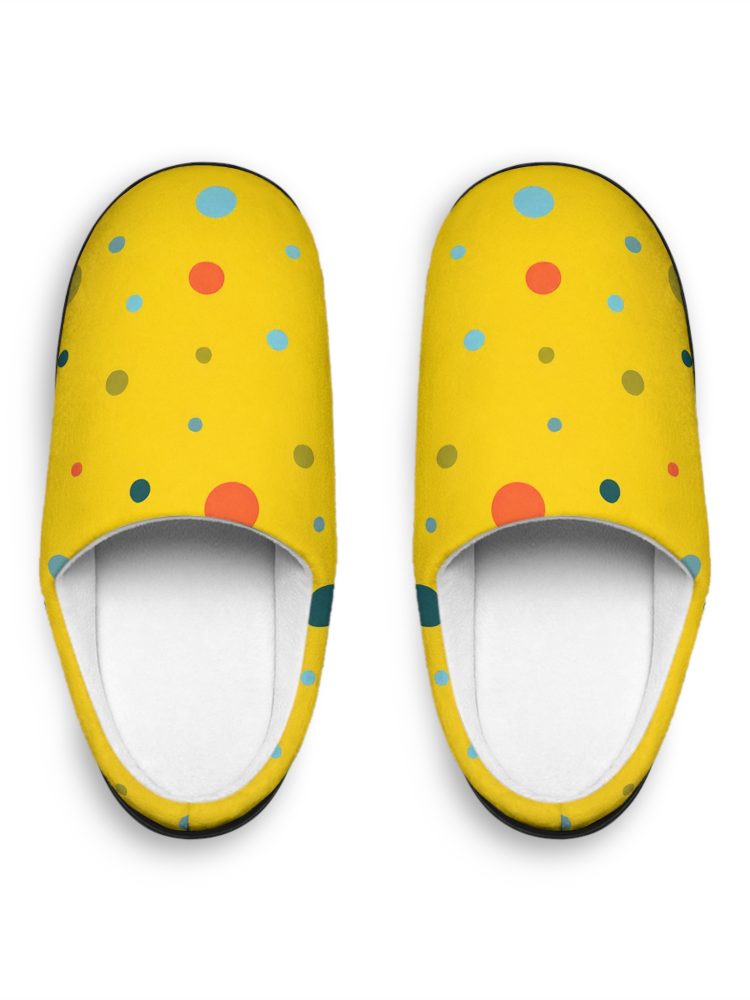 Cheerful Dot Pattern Women's Indoor Slippers - Cozy and Fun Footwear