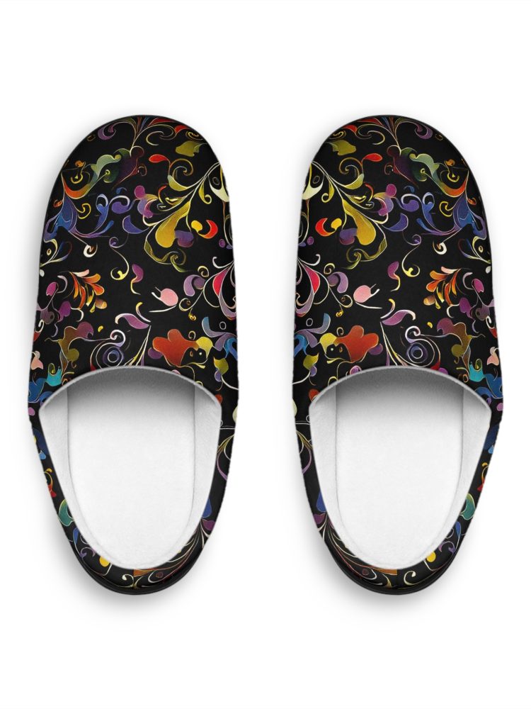 Colorful Floral Women's Indoor Slippers - Cozy Home Footwear