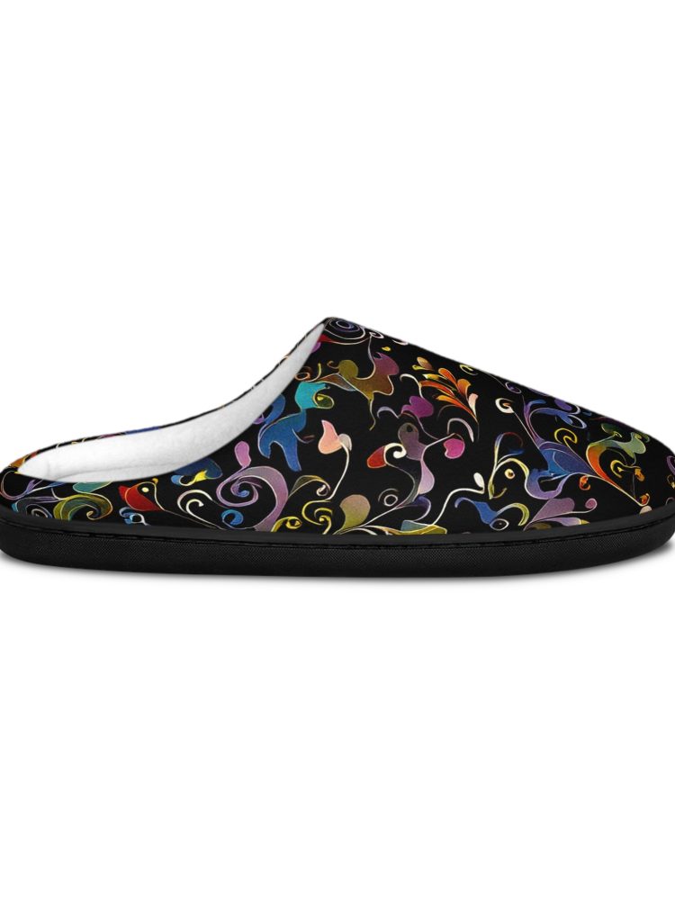 Colorful Floral Women's Indoor Slippers - Cozy Home Footwear