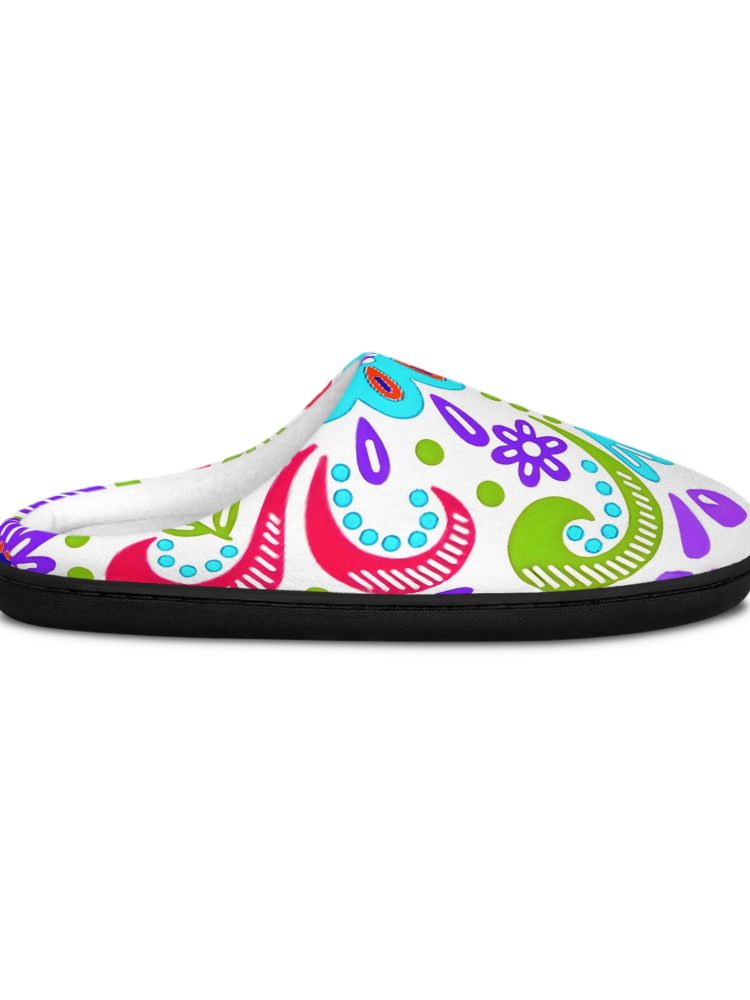 Colorful Floral Women's Indoor Slippers - Cozy Home Footwear
