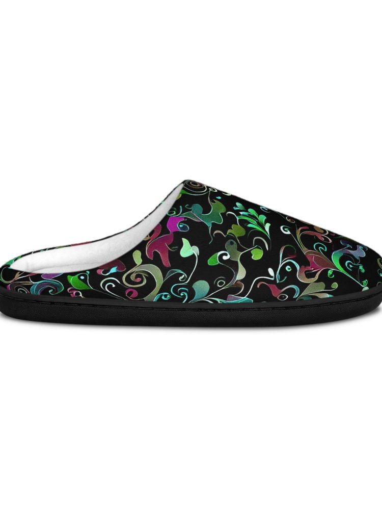 Cozy Floral Women's Indoor Slippers | Comfortable Home Footwear