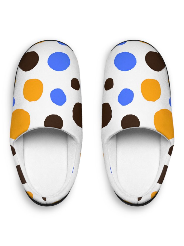 Colorful Dot Pattern Women's Indoor Slippers - Cozy & Stylish Home Footwear